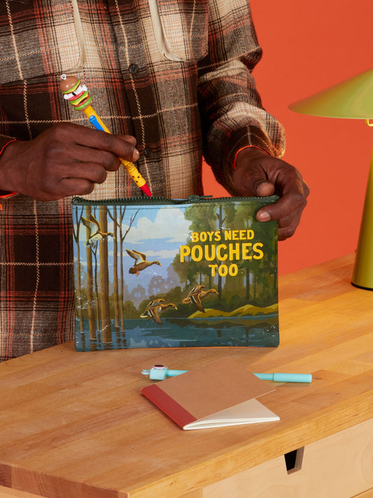 Boys Need Pouches Too Zipper Pouch