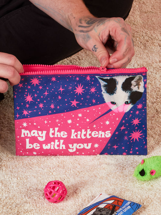 May The Kittens Be With You Zipper Pouch