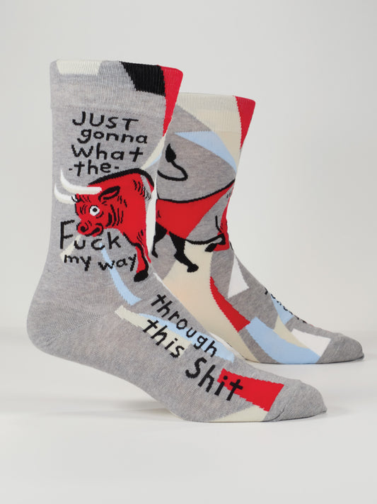 Just Gonna What The Fuck My Way Through This Shit M-Crew Socks