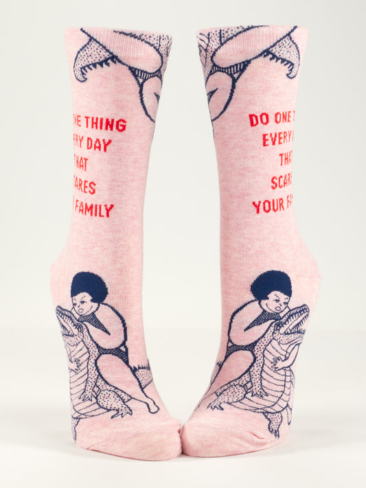 Do One Thing Every Day That Scares Your Family Crew Socks