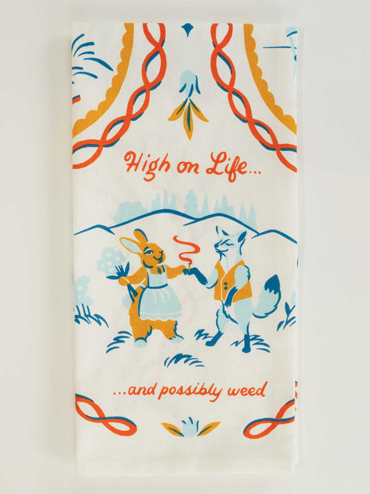 High On Life...And Possibly Weed Dish Towel