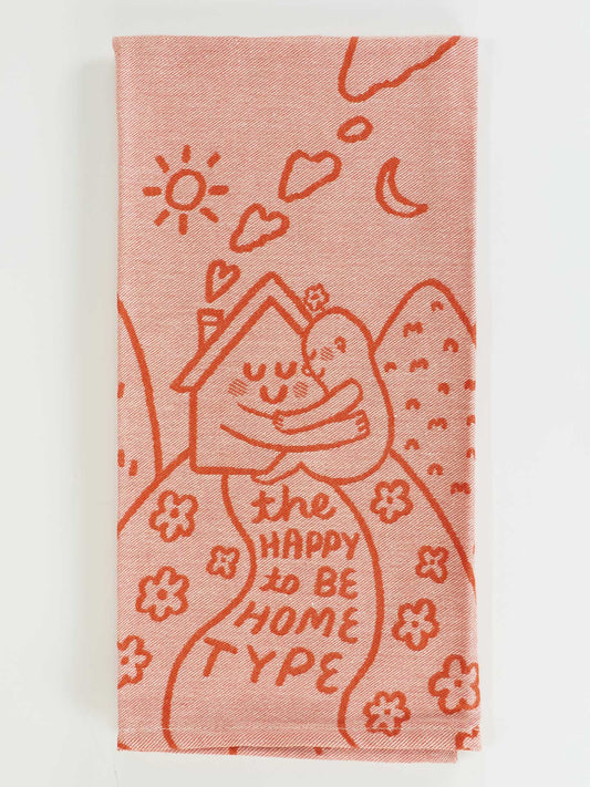 The Happy To Be Home Type Dish Towel